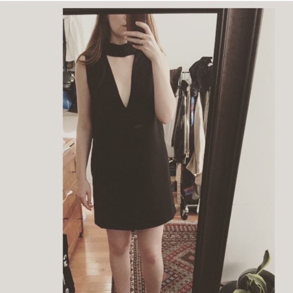 C/MEO COLLECTIVE Deep V Mini Dress